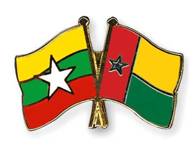Fahnen Pins Myanmar Guinea-Bissau
