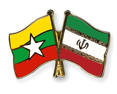 Fahnen Pins Myanmar Iran