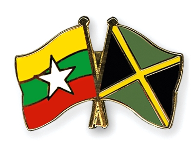 Fahnen Pins Myanmar Jamaika