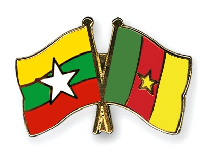 Fahnen Pins Myanmar Kamerun