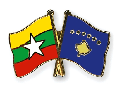 Fahnen Pins Myanmar Kosovo