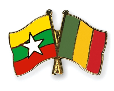 Fahnen Pins Myanmar Mali