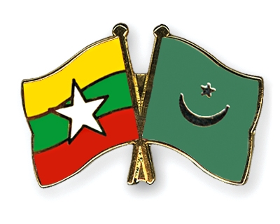 Fahnen Pins Myanmar Mauretanien