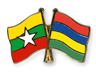 Fahnen Pins Myanmar Mauritius