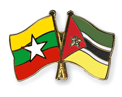 Fahnen Pins Myanmar Mosambik