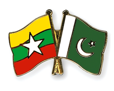 Fahnen Pins Myanmar Pakistan