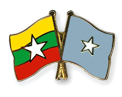 Fahnen Pins Myanmar Somalia