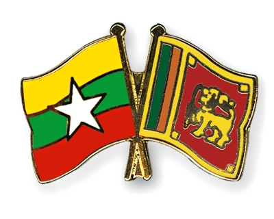 Fahnen Pins Myanmar Sri-Lanka