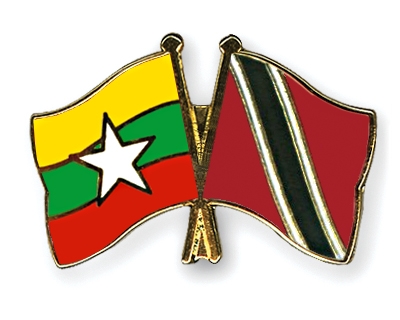 Fahnen Pins Myanmar Trinidad-und-Tobago