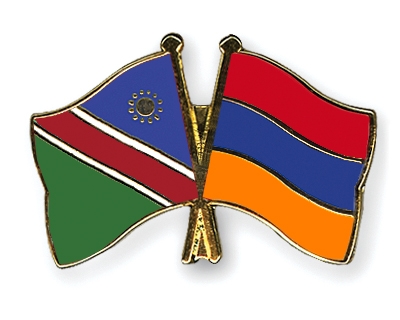 Fahnen Pins Namibia Armenien