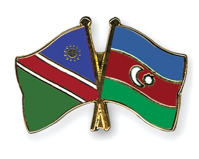 Fahnen Pins Namibia Aserbaidschan