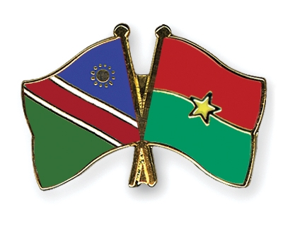 Fahnen Pins Namibia Burkina-Faso
