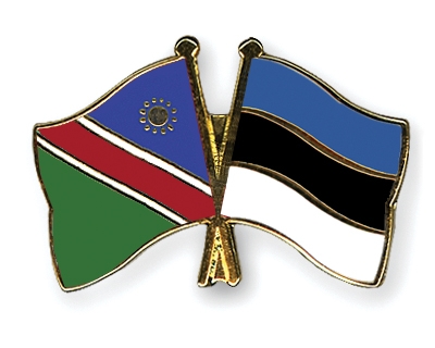 Fahnen Pins Namibia Estland