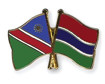 Fahnen Pins Namibia Gambia