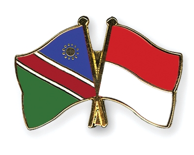 Fahnen Pins Namibia Indonesien