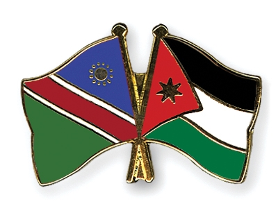 Fahnen Pins Namibia Jordanien