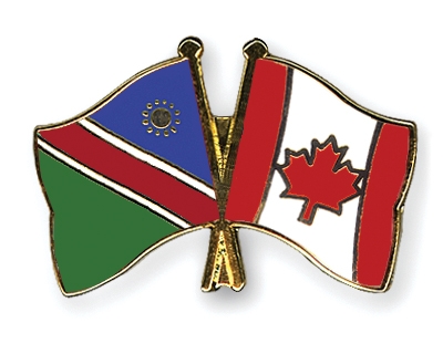 Fahnen Pins Namibia Kanada
