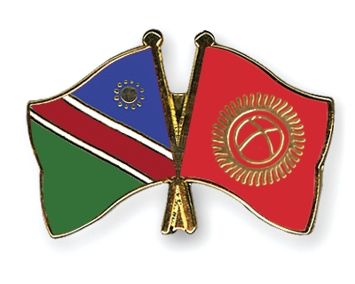 Fahnen Pins Namibia Kirgisistan