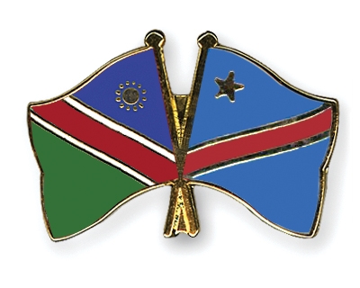 Fahnen Pins Namibia Kongo-Demokratische-Republik