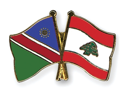 Fahnen Pins Namibia Libanon