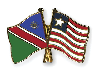 Fahnen Pins Namibia Liberia