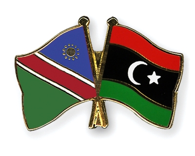Fahnen Pins Namibia Libyen