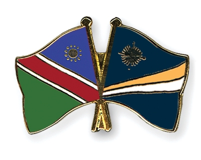 Fahnen Pins Namibia Marshallinseln