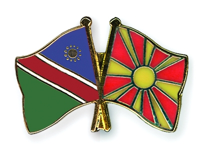 Fahnen Pins Namibia Mazedonien