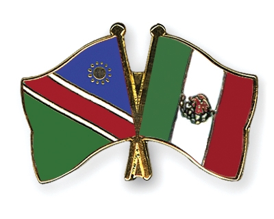 Fahnen Pins Namibia Mexiko