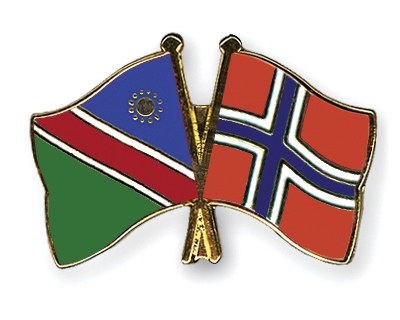 Fahnen Pins Namibia Norwegen