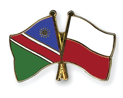 Fahnen Pins Namibia Polen