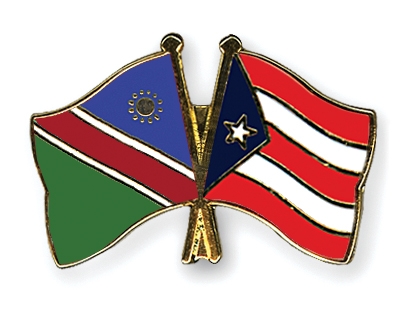 Fahnen Pins Namibia Puerto-Rico