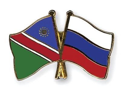 Fahnen Pins Namibia Russland