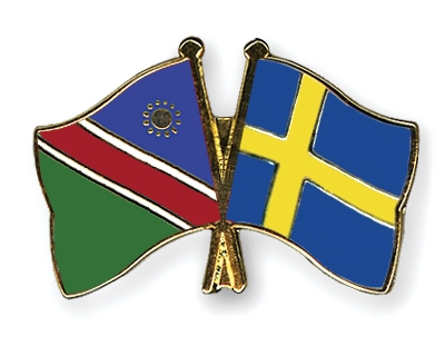 Fahnen Pins Namibia Schweden