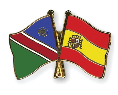 Fahnen Pins Namibia Spanien