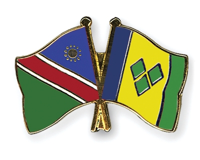 Fahnen Pins Namibia St-Vincent-und-die-Grenadinen