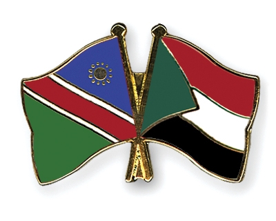 Fahnen Pins Namibia Sudan