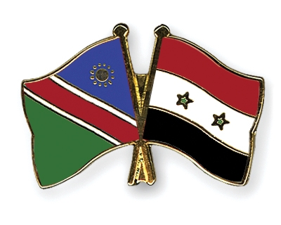Fahnen Pins Namibia Syrien