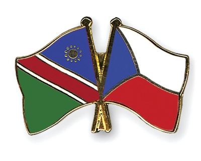 Fahnen Pins Namibia Tschechische-Republik