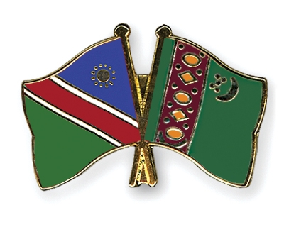 Fahnen Pins Namibia Turkmenistan