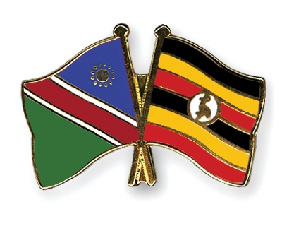 Fahnen Pins Namibia Uganda