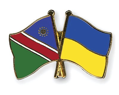 Fahnen Pins Namibia Ukraine