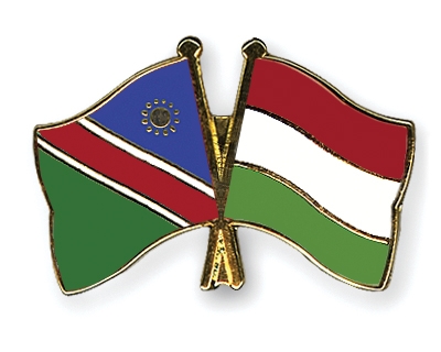 Fahnen Pins Namibia Ungarn