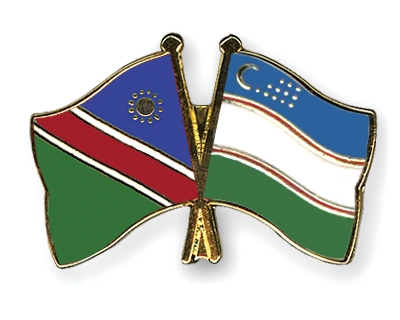 Fahnen Pins Namibia Usbekistan