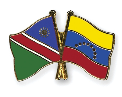 Fahnen Pins Namibia Venezuela
