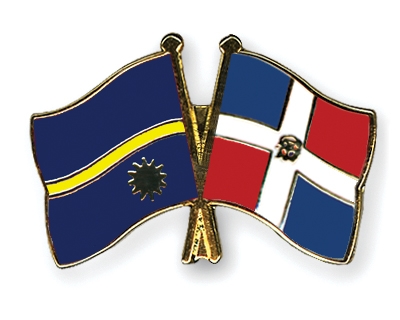 Fahnen Pins Nauru Dominikanische-Republik
