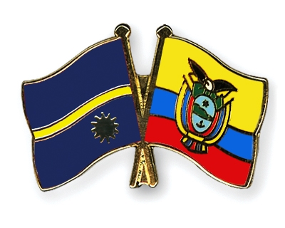 Fahnen Pins Nauru Ecuador