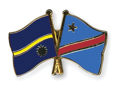 Fahnen Pins Nauru Kongo-Demokratische-Republik