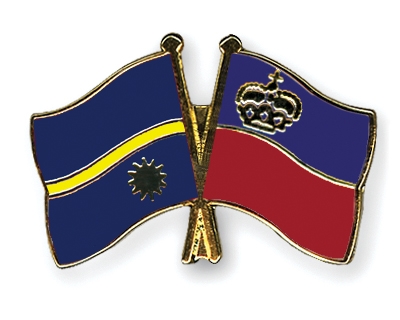 Fahnen Pins Nauru Liechtenstein