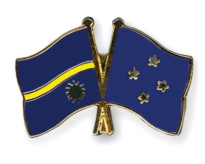 Fahnen Pins Nauru Mikronesien